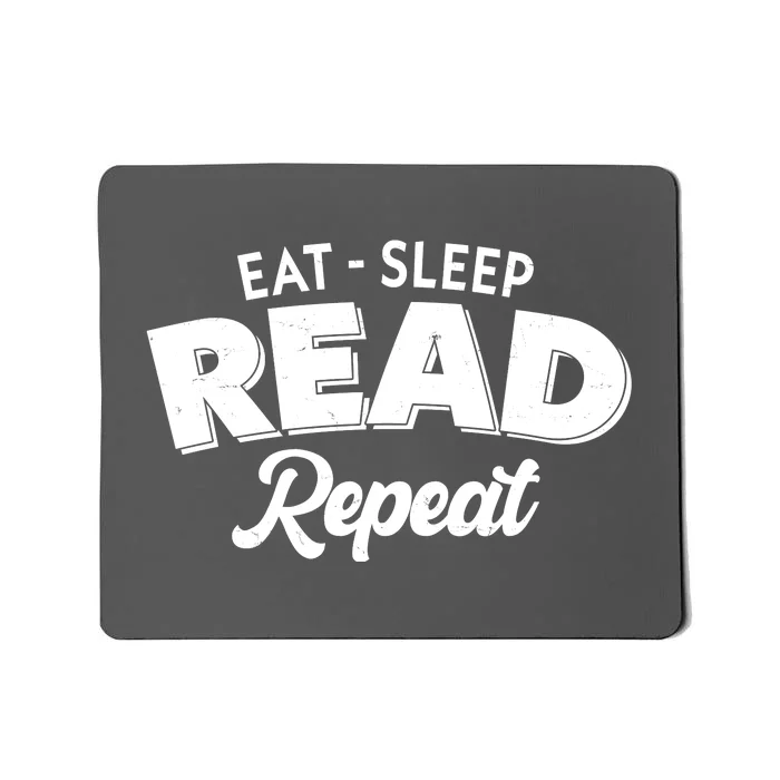 Funny Eat Sleep Read Repeat Book Lover Mousepad