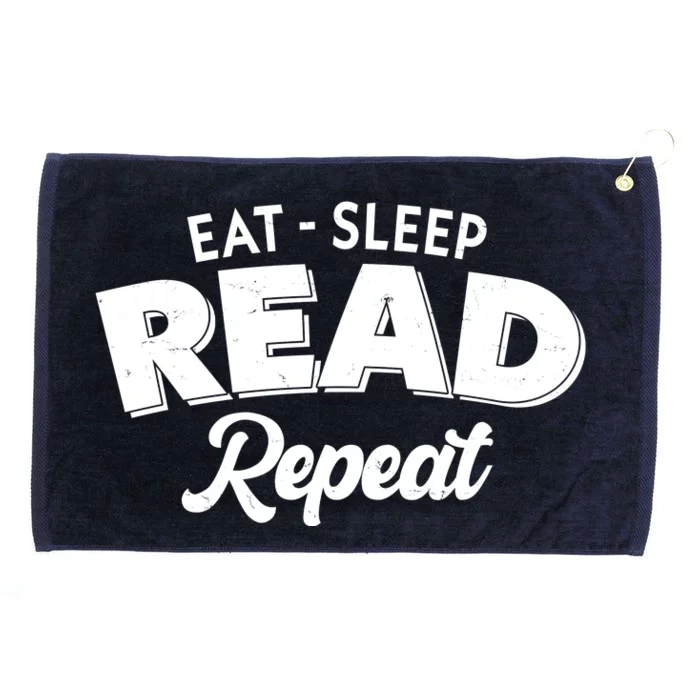 Funny Eat Sleep Read Repeat Book Lover Grommeted Golf Towel