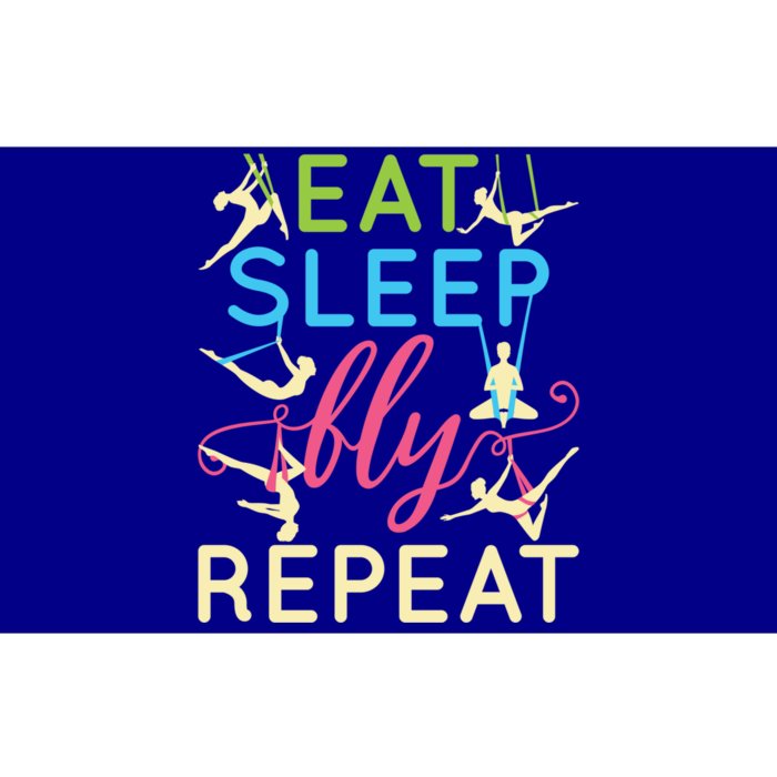 Funny Eat Sleep Fly Repeat Aerial Yoga Silks Gift Funny Gift Bumper Sticker