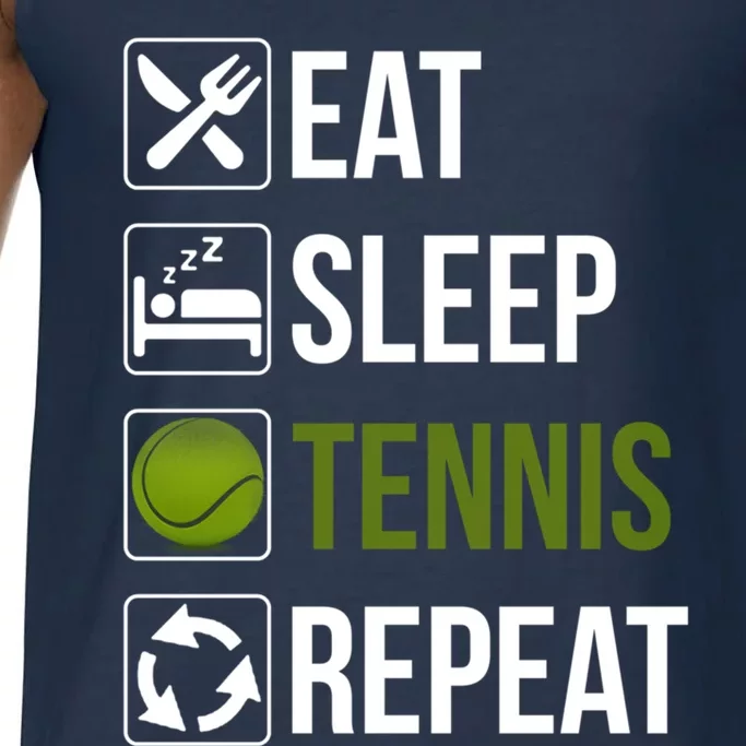 Funny Eat Sleep Tennis Repeat Gift Comfort Colors® Tank Top