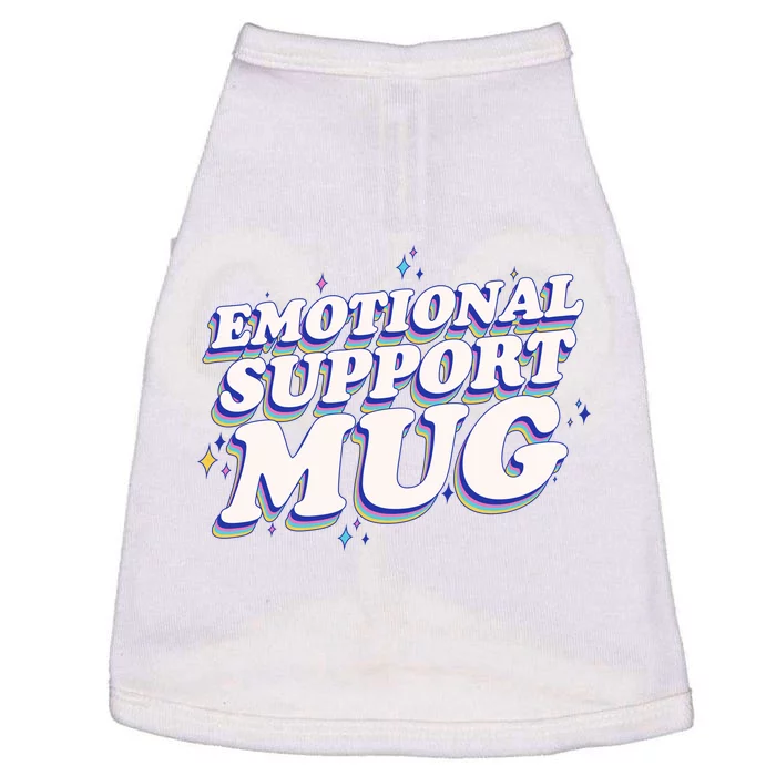 Funny Emotional Support Mug Blue Version Doggie Tank