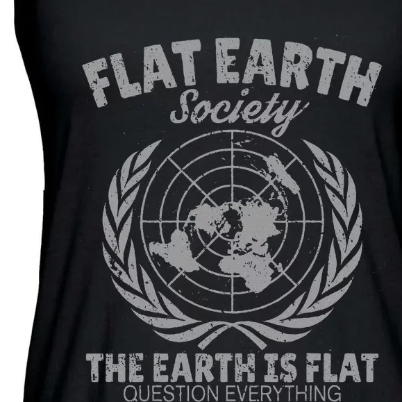 Flat Earth Society Ladies Essential Flowy Tank