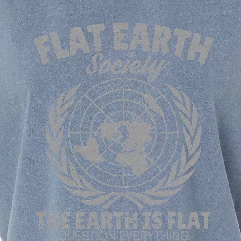 Flat Earth Society Garment-Dyed Women's Muscle Tee