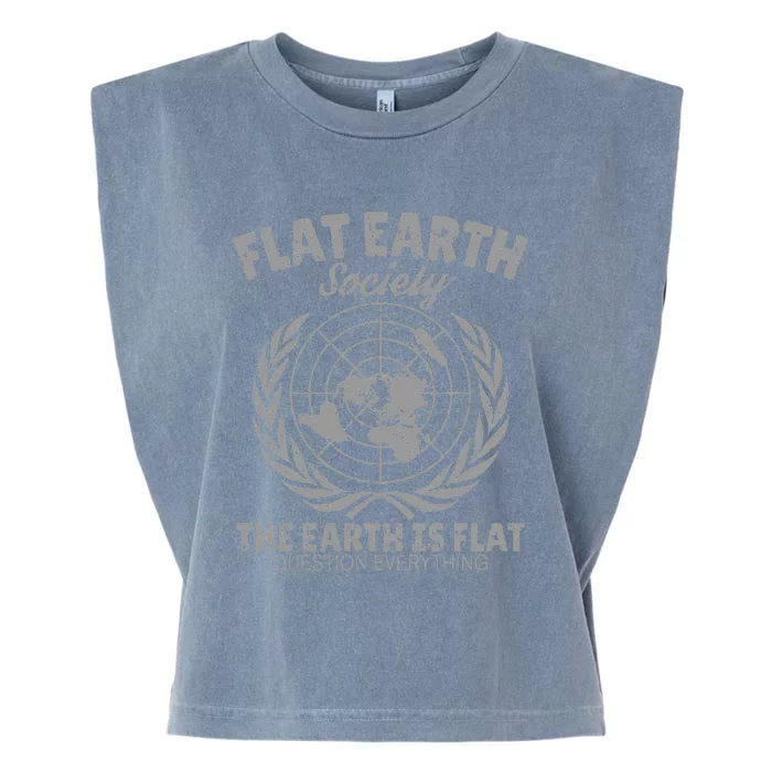 Flat Earth Society Garment-Dyed Women's Muscle Tee