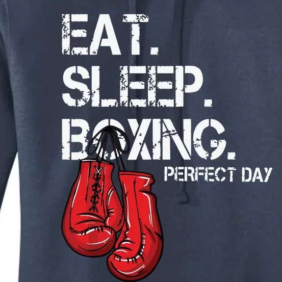 Funny Eat Sleep Repeat Boxing Lover Perfect Day Gift Women's Pullover Hoodie