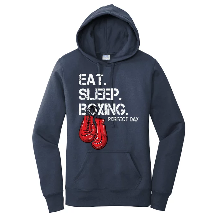 Funny Eat Sleep Repeat Boxing Lover Perfect Day Gift Women's Pullover Hoodie