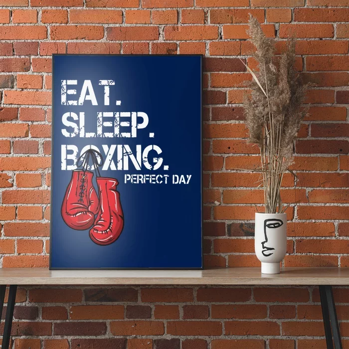 Funny Eat Sleep Repeat Boxing Lover Perfect Day Gift Poster