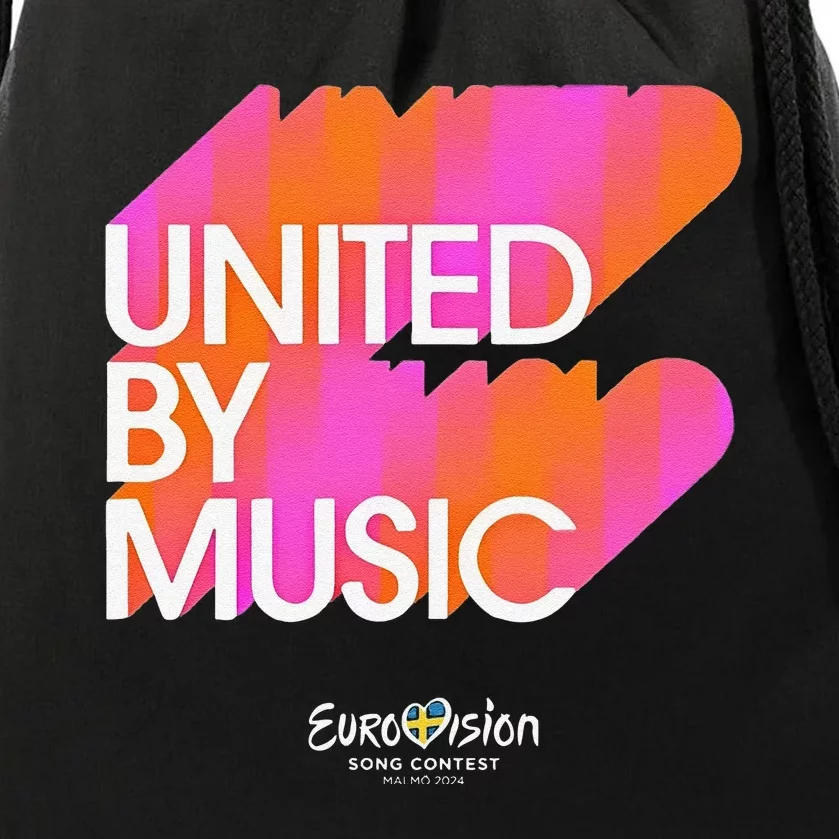 Funny Eurovision Song Eurovision 2024 United By Music Gift Drawstring Bag