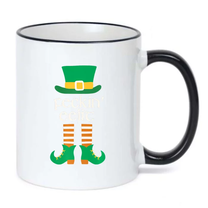 Feckin Eejit St. Patrick's Day Funny Irish Slang Saint Paddy Black Color Changing Mug