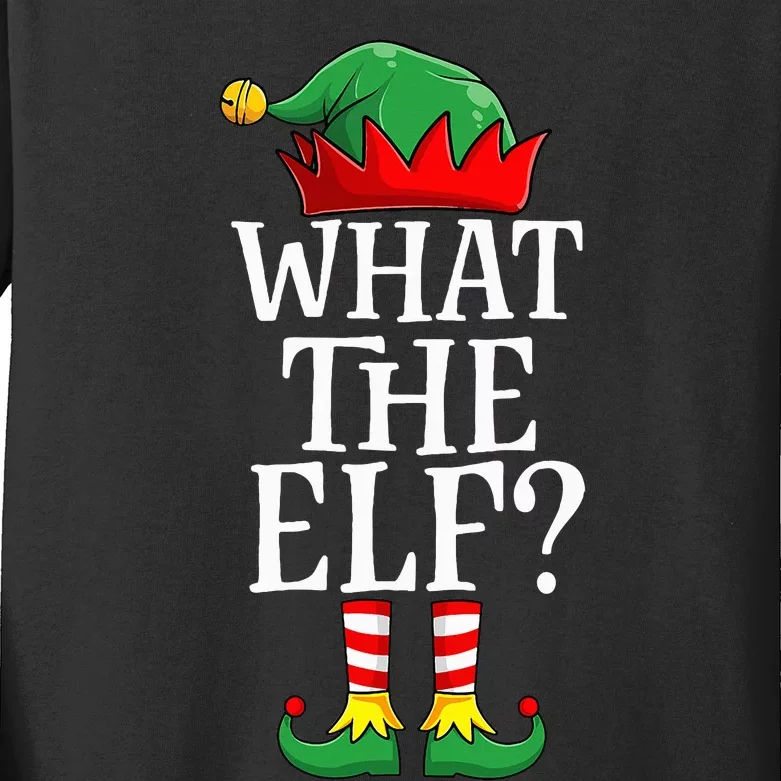 Festive Elf Squad Hilarious Christmas Family Matching Kids Long Sleeve Shirt