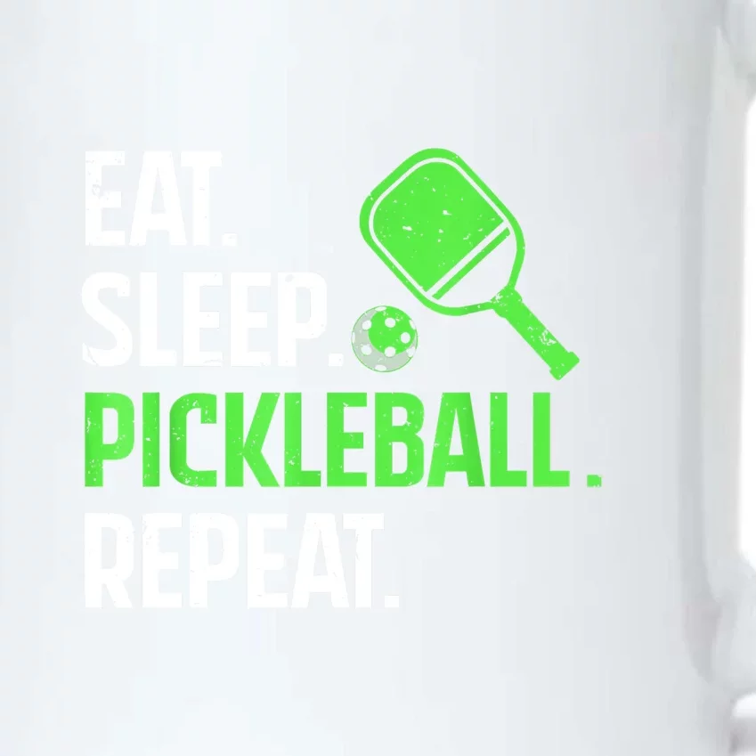 Funny Eat Sleep Pickleball Repeat Pickleball Player Lover Gift Black Color Changing Mug