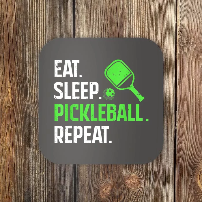 Funny Eat Sleep Pickleball Repeat Pickleball Player Lover Gift Coaster