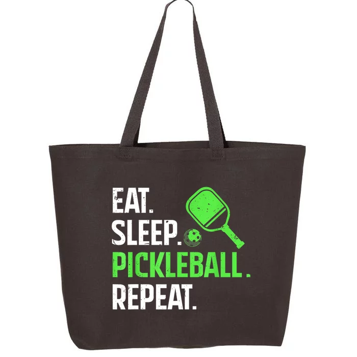 Funny Eat Sleep Pickleball Repeat Pickleball Player Lover Gift 25L Jumbo Tote