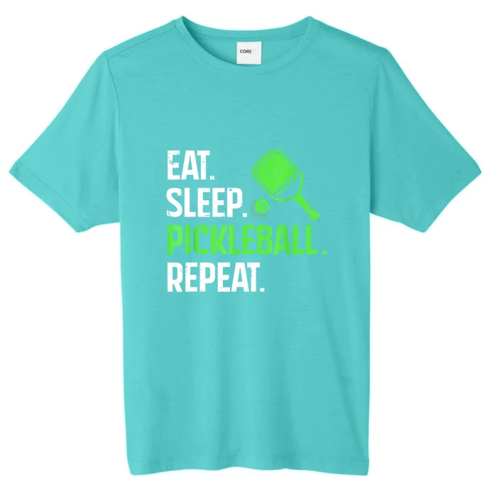 Funny Eat Sleep Pickleball Repeat Pickleball Player Lover Gift ChromaSoft Performance T-Shirt