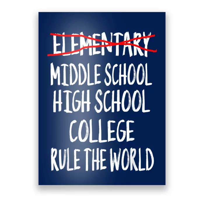 Funny Elementary School Graduation 6th Grade Graduation Poster