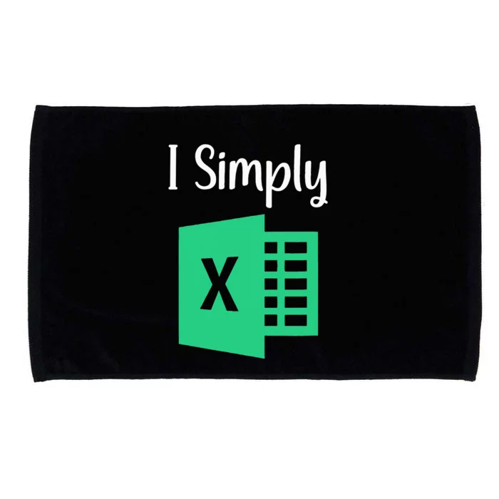 Funny Excel Spreadsheet Gift I Simply Excel Microfiber Hand Towel