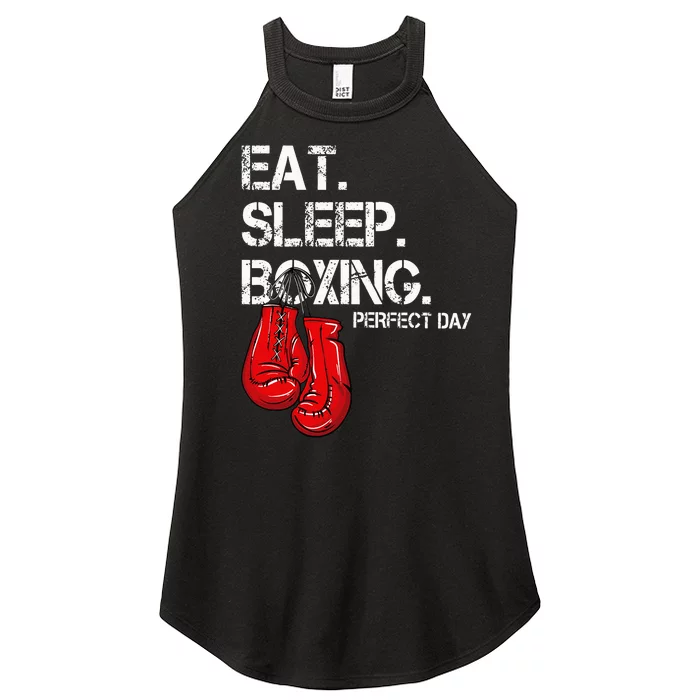 Funny Eat. Sleep. Repeat. Boxing Lover Perfect Day Gift Women’s Perfect Tri Rocker Tank