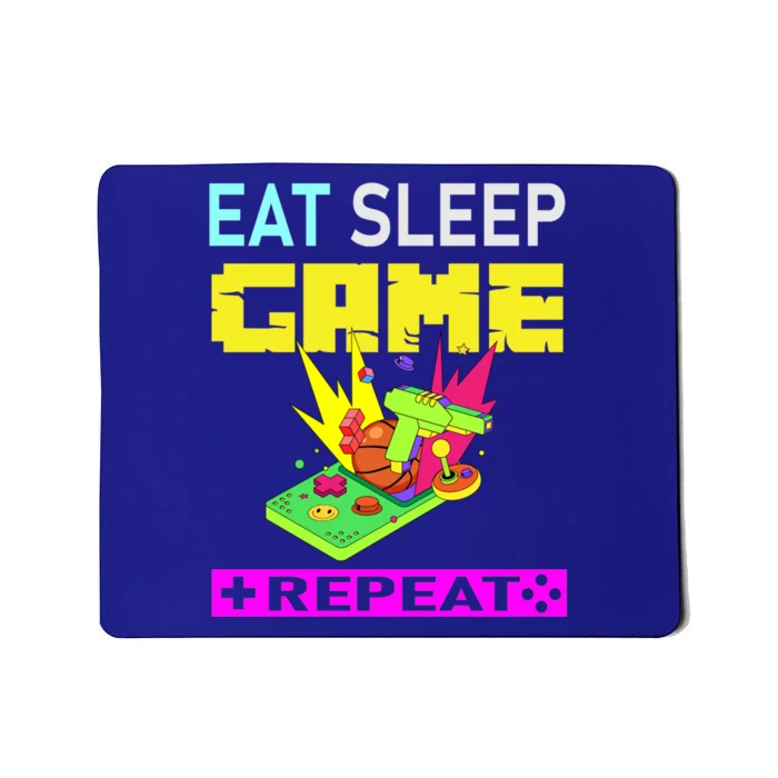 Funny Eat Sleep Game Repeat Design For Video Games Lovers Gift Mousepad