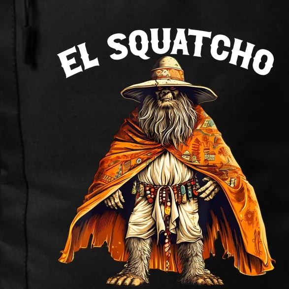 Funny El Squatcho Poncho Western Bigfoot Sasquatch Lover Daily Commute Backpack