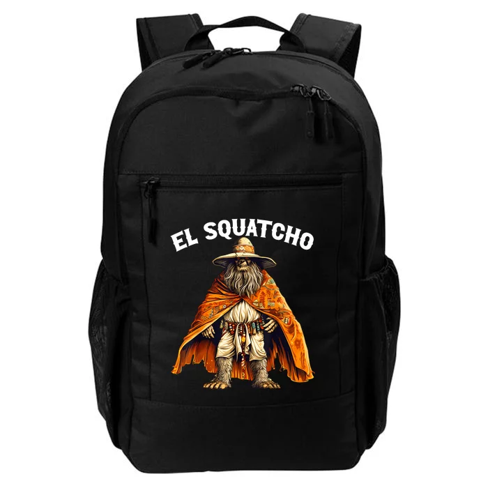 Funny El Squatcho Poncho Western Bigfoot Sasquatch Lover Daily Commute Backpack