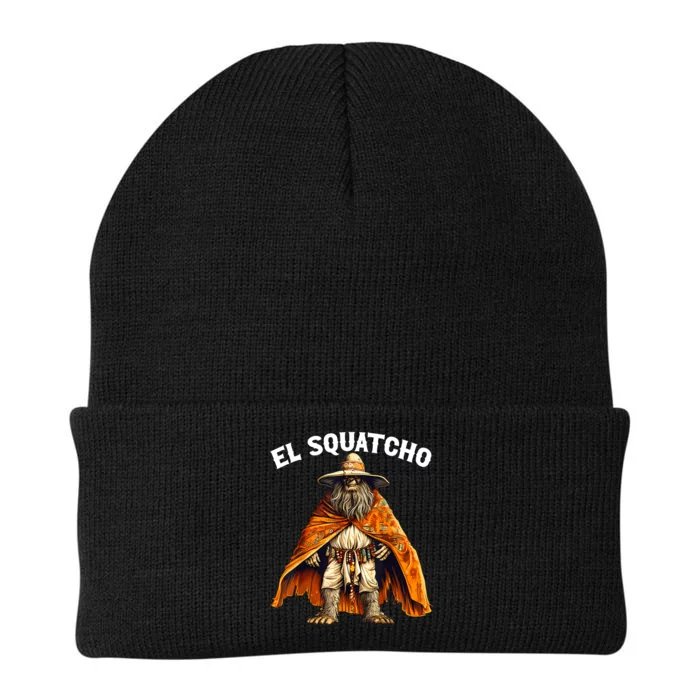 Funny El Squatcho Poncho Western Bigfoot Sasquatch Lover Knit Cap Winter Beanie