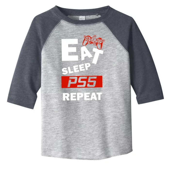 Funny Eat Sleep Ps5 Repeat Gift For Lover Video Game Great Gift Toddler Fine Jersey T-Shirt