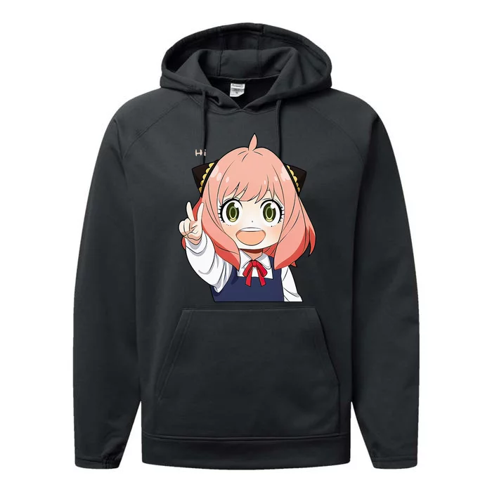 Funny Emotion Smile Heh. A Cute Girl For Family Holidays Performance Fleece Hoodie