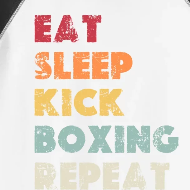 Funny Eat Sleep Kickboxing Repeat Mixed Martial Arts Cute Gift Toddler Fine Jersey T-Shirt