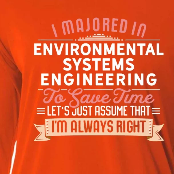 Funny Environtal Systems Engineering Major Studengift Cooling Performance Long Sleeve Crew