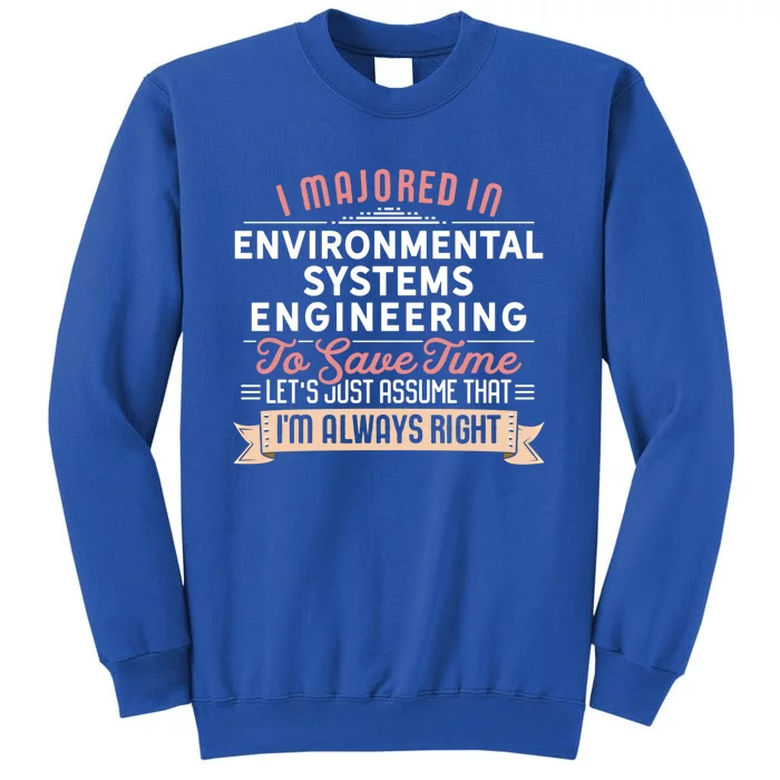 Funny Environtal Systems Engineering Major Studengift Sweatshirt