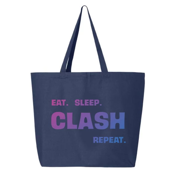 Funny Eat Sleep Clash Repeat Gaming Cool Gift 25L Jumbo Tote