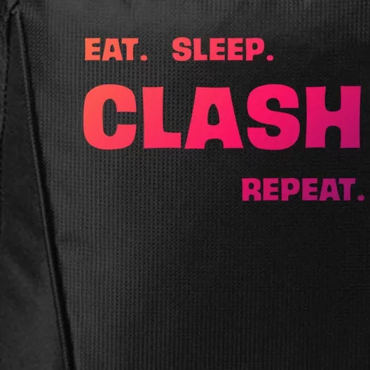 Funny Eat Sleep Clash Repeat Gaming Cool Gift City Backpack