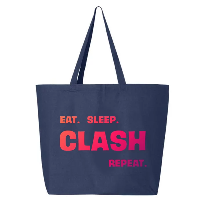 Funny Eat Sleep Clash Repeat Gaming Cool Gift 25L Jumbo Tote