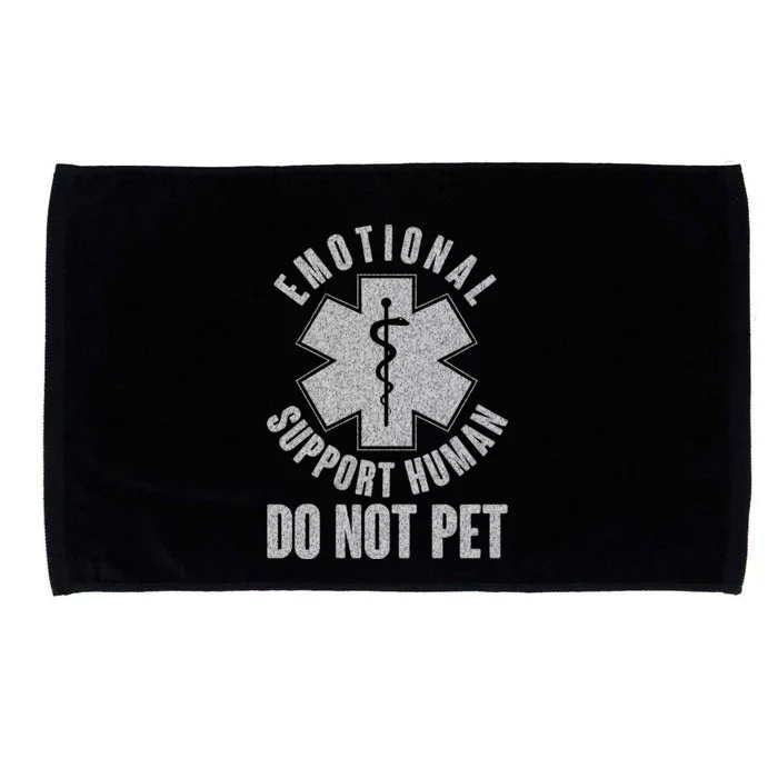 Funny Emotional Support Human Do Not Pet Microfiber Hand Towel