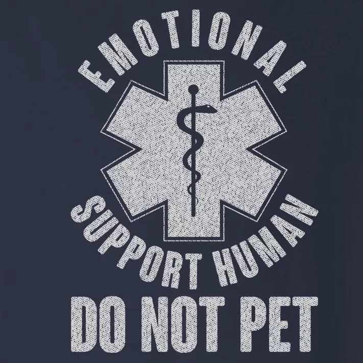 Funny Emotional Support Human Do Not Pet Toddler Long Sleeve Shirt