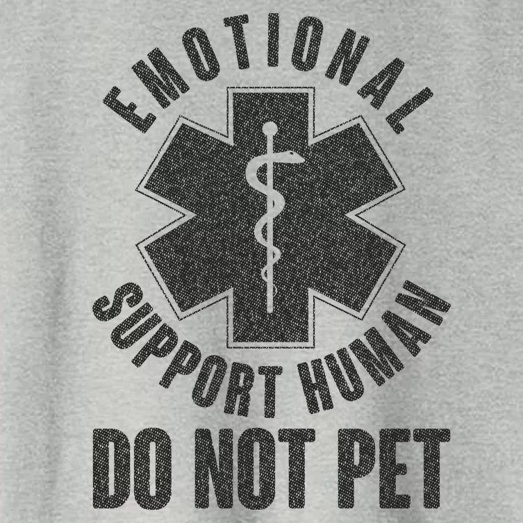 Funny Emotional Support Human Do Not Pet Women's Crop Top Tee