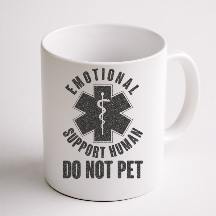 Funny Emotional Support Human Do Not Pet Front & Back Coffee Mug