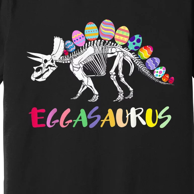 Funny Eggasaurus Stegosaurus Egg Dinosaur Easter Premium T-Shirt