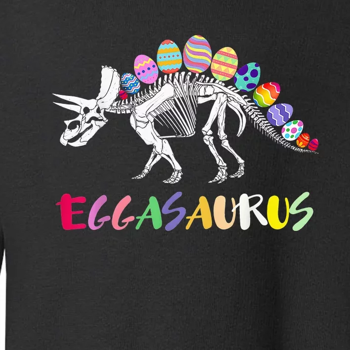 Funny Eggasaurus Stegosaurus Egg Dinosaur Easter Toddler Sweatshirt