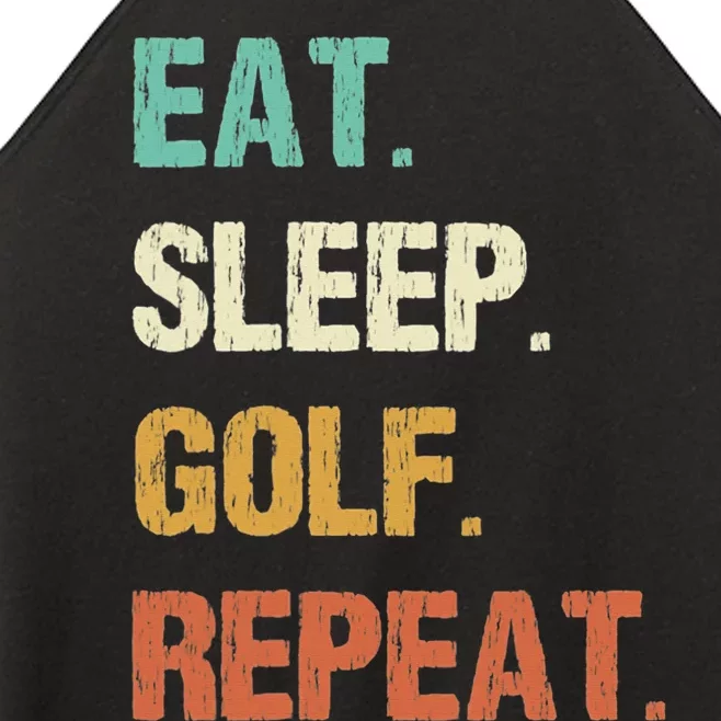 Funny Eat Sleep Golf Repeat Crazy Golf golf balls lovers Women’s Perfect Tri Rocker Tank