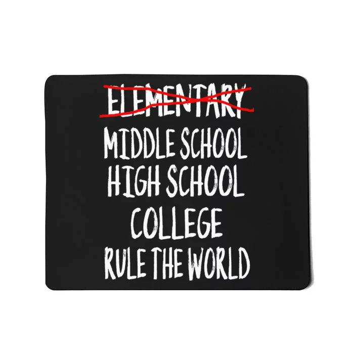 Funny Elementary School Graduation 6th Grade Graduation Mousepad