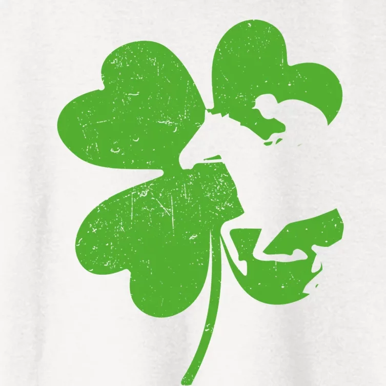 Funny Equestrian St Patricks Day Shamrock Horse Riding Owner Cool Gift Women's Crop Top Tee