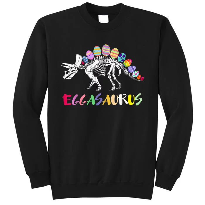 Funny Eggasaurus Stegosaurus Egg Dinosaur Easter Sweatshirt