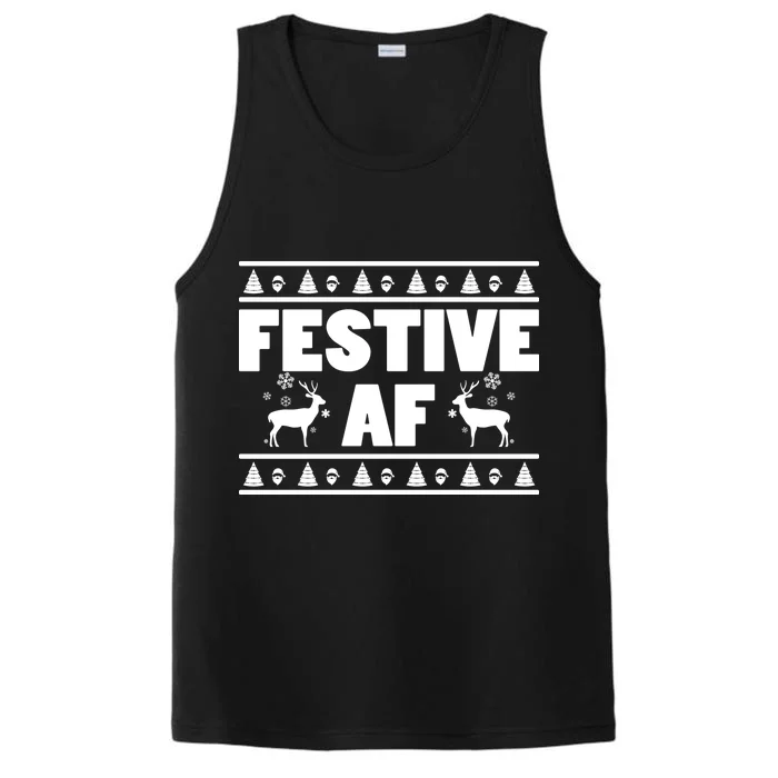 Festive AF Christmas Performance Tank