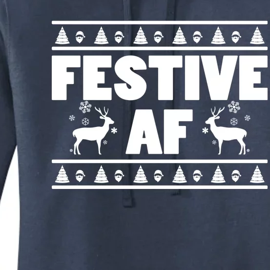 Festive AF Christmas Women's Pullover Hoodie