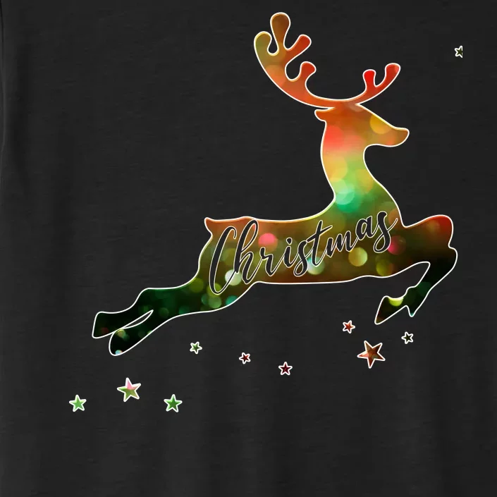 Festive Christmas Leaping Reindeer ChromaSoft Performance T-Shirt