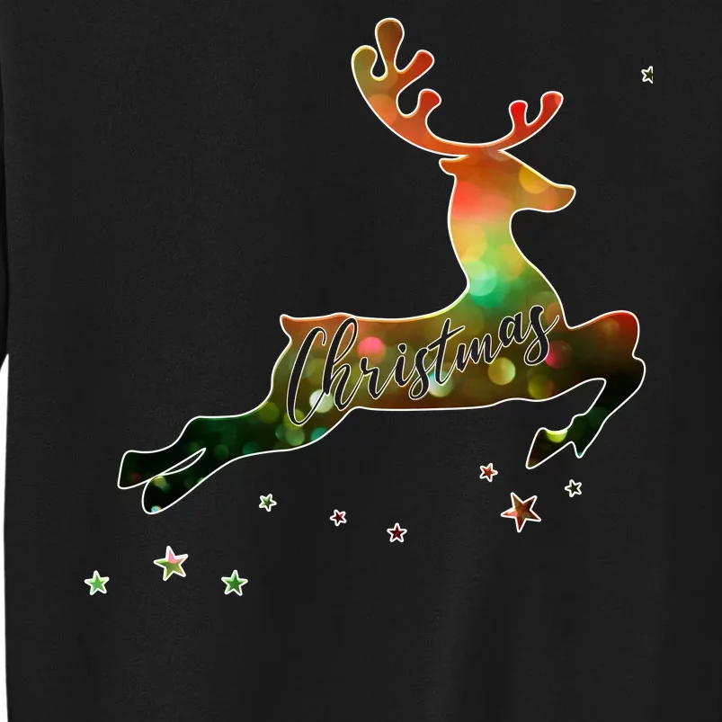 Festive Christmas Leaping Reindeer Tall Sweatshirt