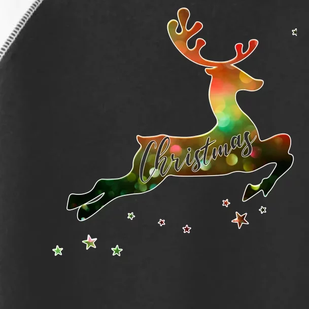 Festive Christmas Leaping Reindeer Toddler Fine Jersey T-Shirt