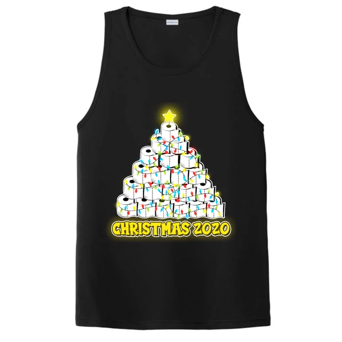 Festive Christmas Toilet Paper Tree Performance Tank