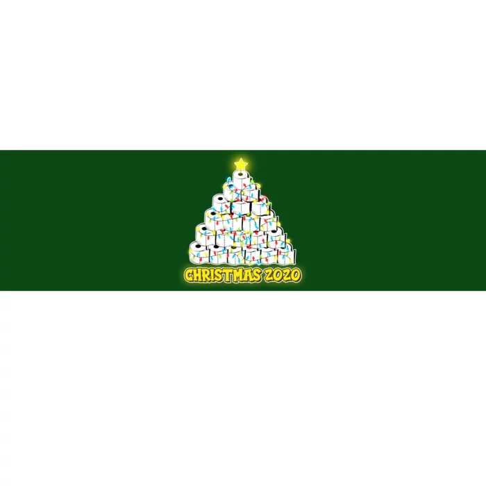 Festive Christmas Toilet Paper Tree Bumper Sticker